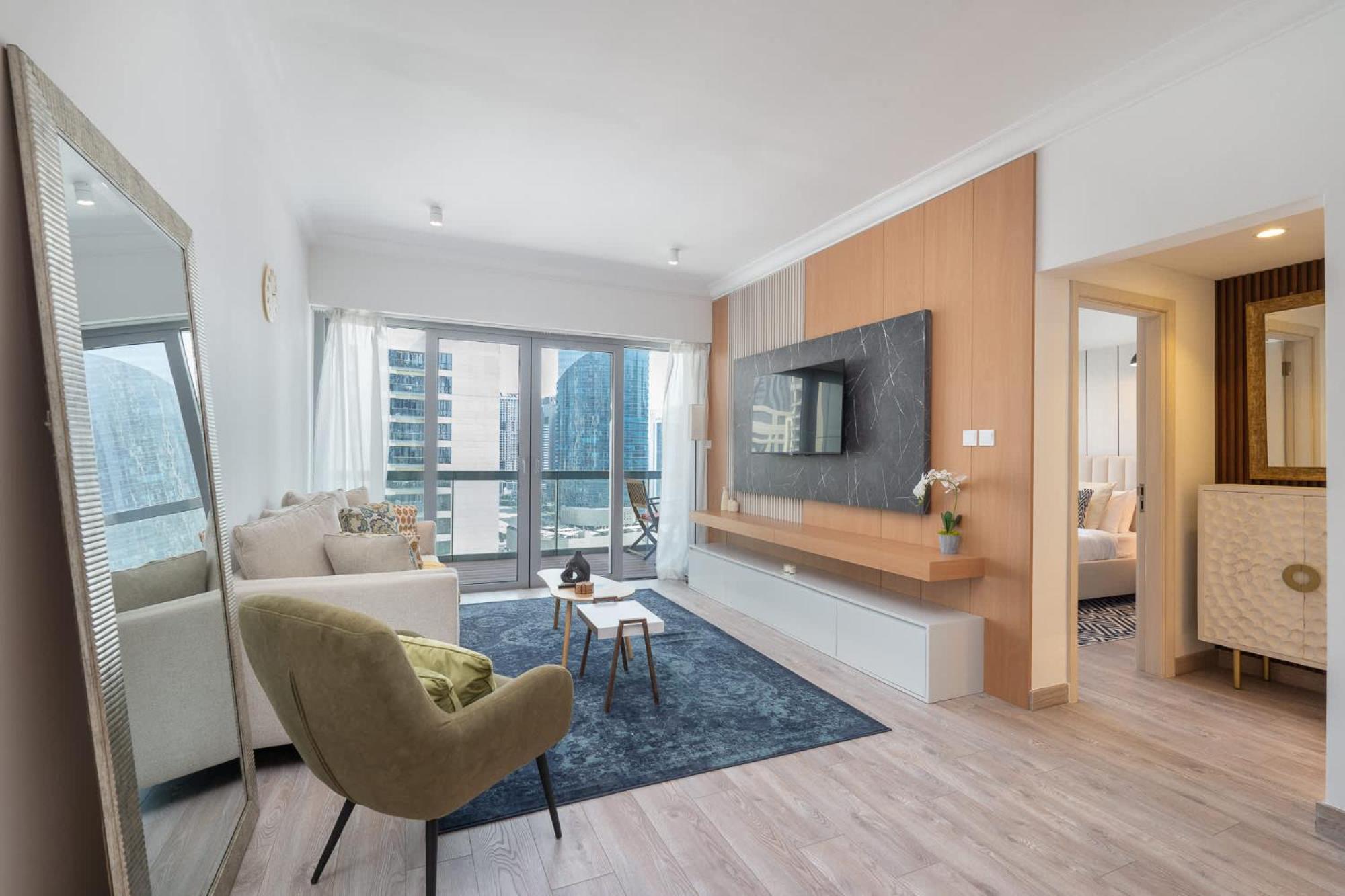 Modern 1-bedroom With Stunning View Of A City Skyline In Downtown Apartment *