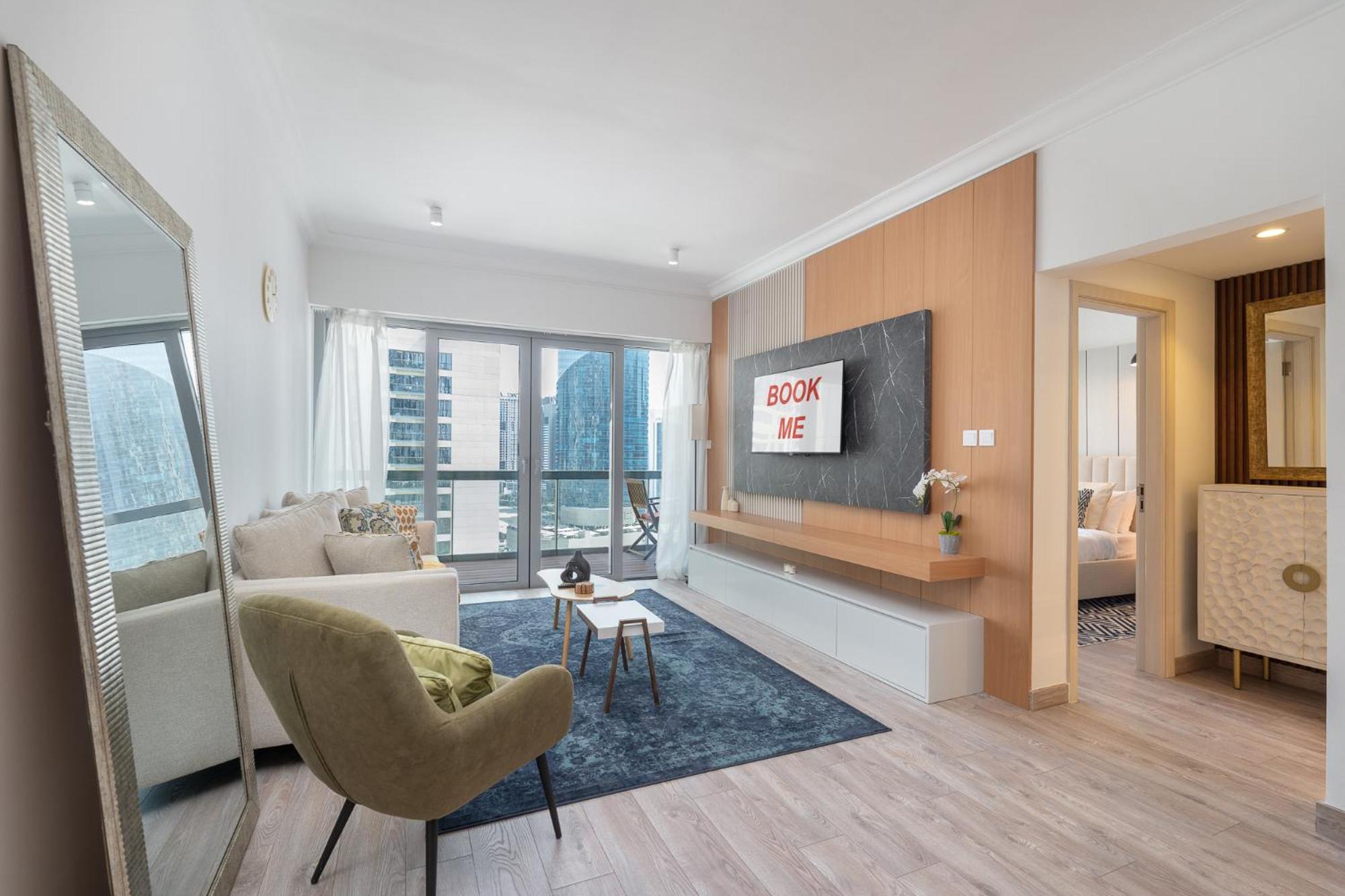 Apartment Modern 1-bedroom With Stunning View Of A City Skyline In Downtown Dubai